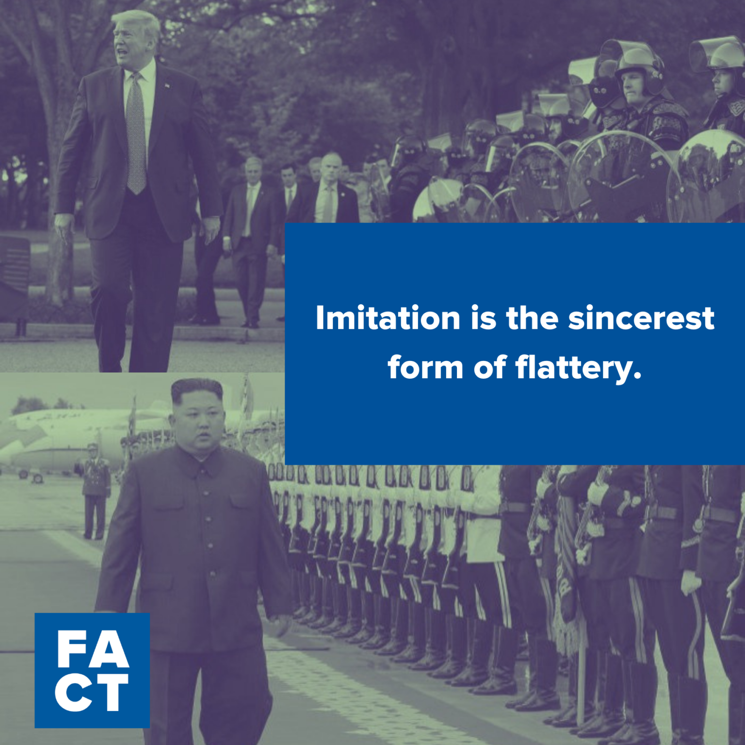 Dicatater-Imagery Donald Trump and Kim Jung Un