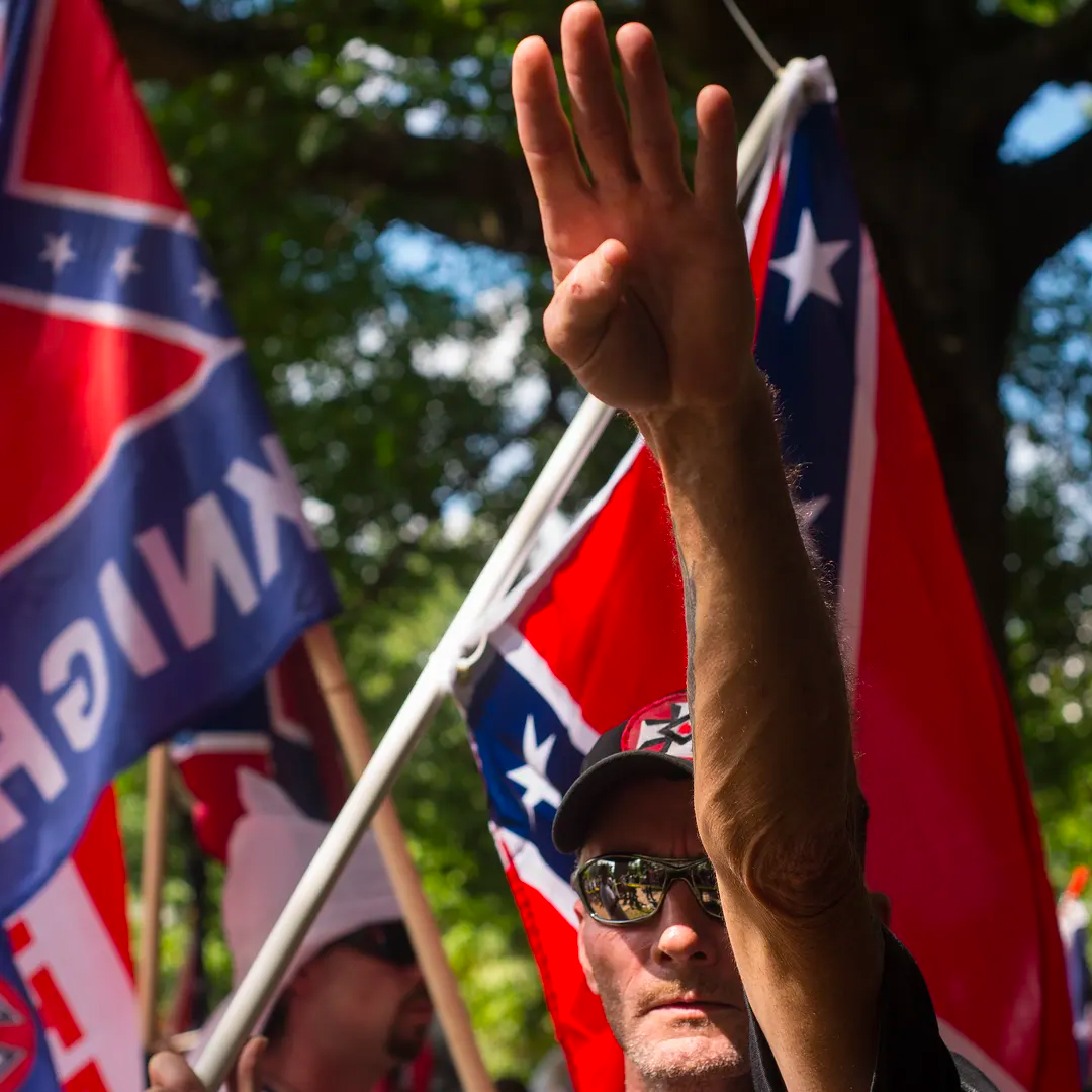 white-nationalism Photograph: Pat Jarrett/The Guardian